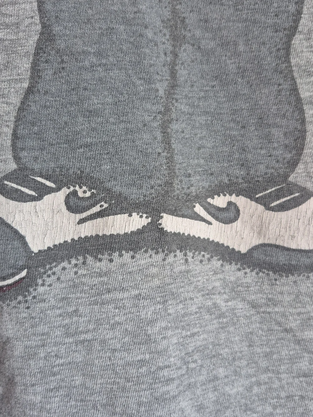 Nike Grey Men's Short Sleeve Tee with Cartoon Duo Graphic Lebron And Kobe